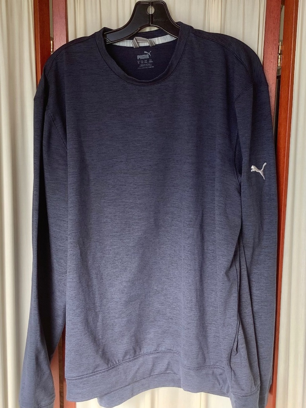Puma Golf Sweatshirt Mens Size XL Cloudspun Crewneck Navy Blue